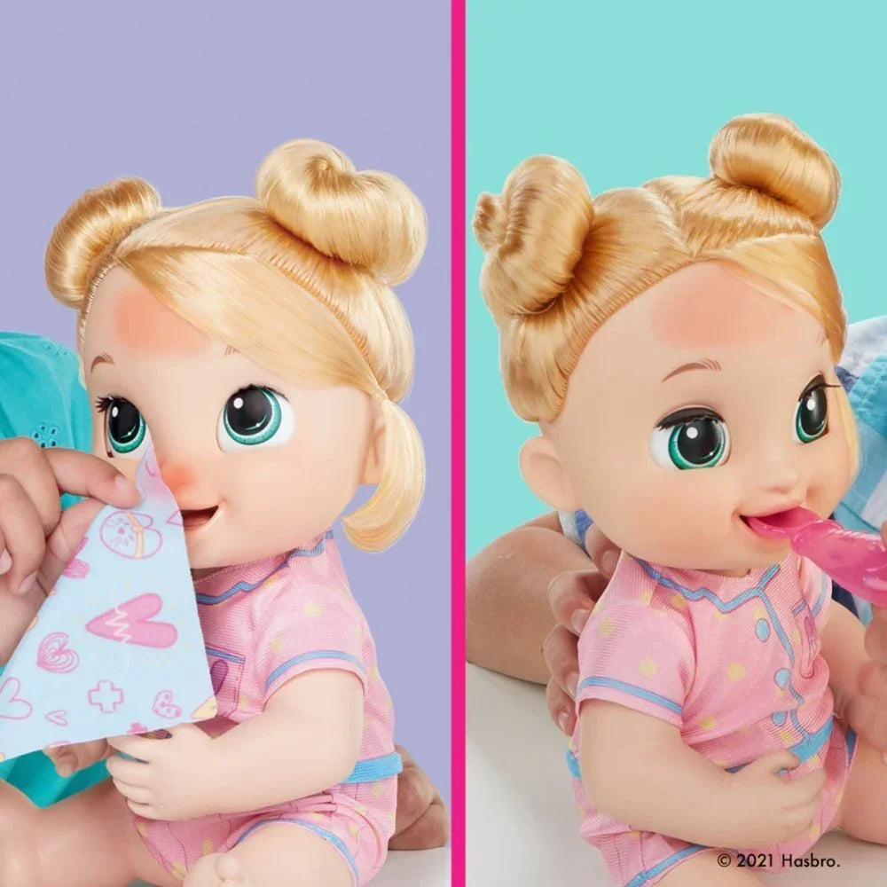 Baby Alive Lulu Achoo Doll, 12-Inch Interactive Doctor Play Toy Set with Lights and Sound - Jaiman Toys