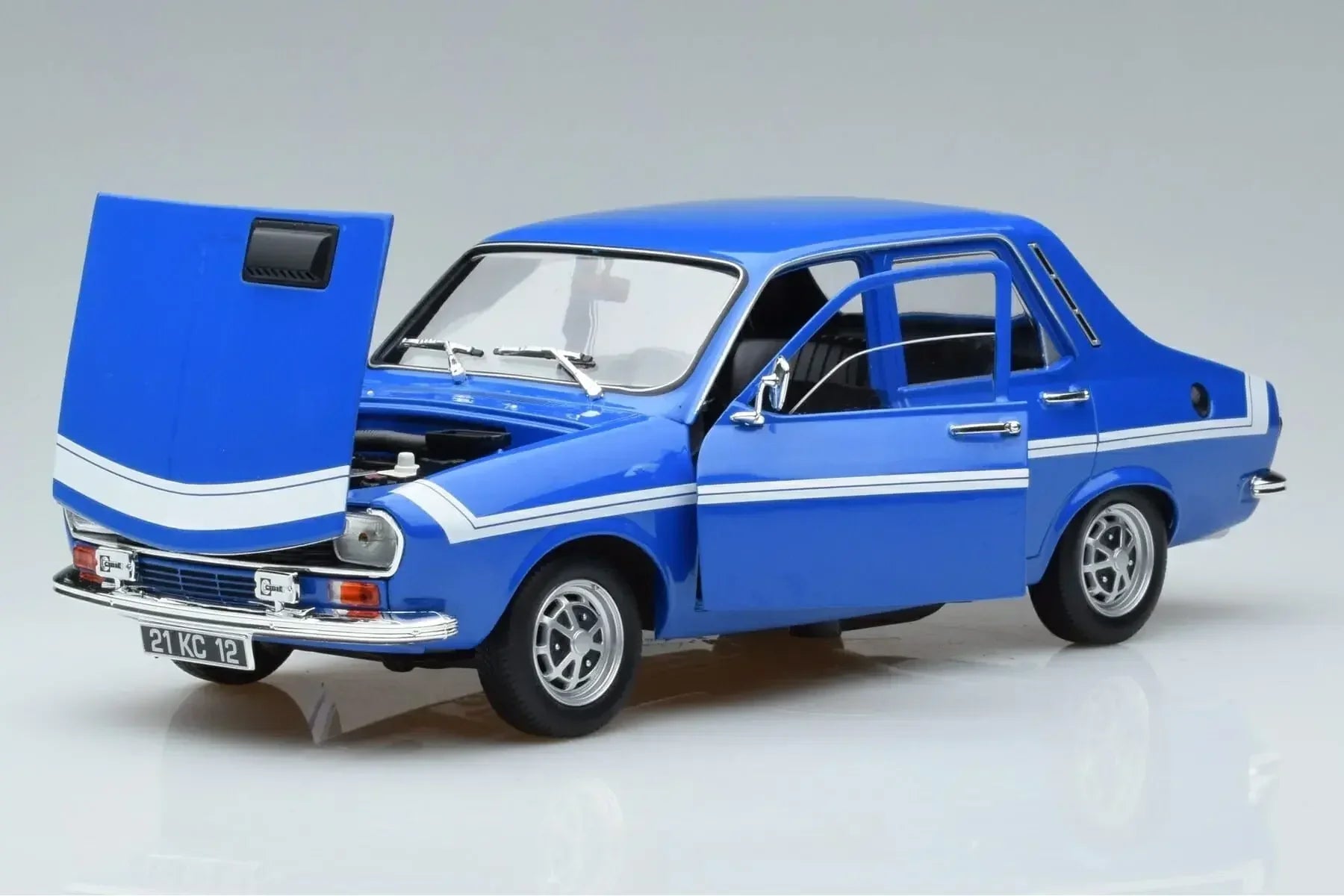 NOREV RENAULT 12 GORDINI 1971 Blue/White 1:18 - Jaiman Toys