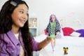 Barbie® Doll and Accessories, Extra Fashion Doll with Crimped Lavender Hair and Checkered Jacket, Pet Puppy - Jaiman Toys