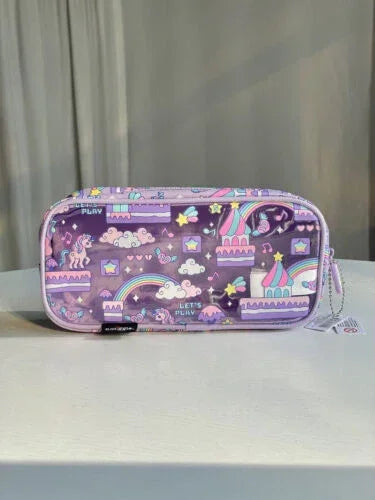 Smiggle Unicorn Pencil Case Pouch For Kids - Jaiman Toys