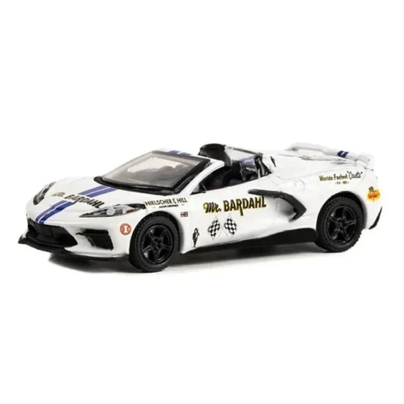 Greenlight Running on Empty – 2022 Chevrolet Corvette C8 Stingray Coupe (Bardahl Livery, Series 15) 1:64 Die-Cast Car - Jaiman Toys