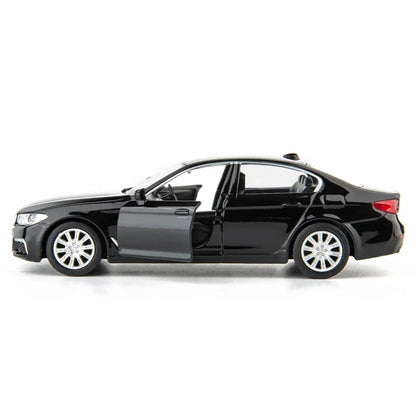 RMZ City BMW M550i 1:36 Die-Cast Alloy Car | Pull Back & Go | Openable Doors | 2 Color Variants