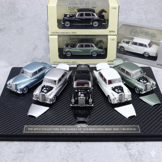 GFCC 1:64 Mercedes-Benz 300D Diecast Car Model | Premium Collectible Scale Model Available in 5 Variants