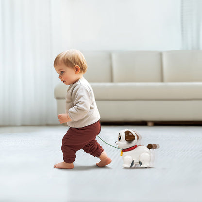 Hola Crawl & Pull Along Learning Puppy – Musical Interactive Baby Toy with Songs, Lights & Educational Buttons (6–36 Months)