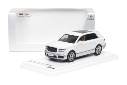 Almost Real AR Box 1:64 Toyota Century SUV G70 White/Silver Die-Cast Model Car | Premium Luxury SUV Collectible