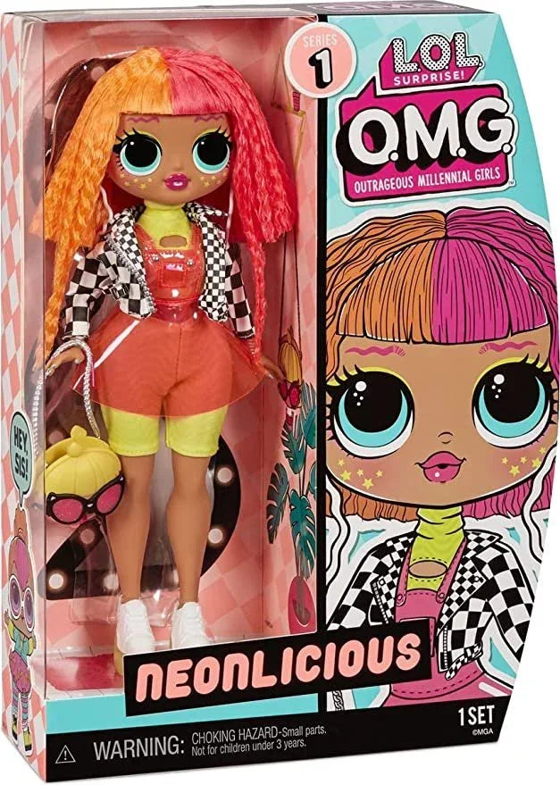 LOL Surprise! OMG Fashion Doll– Great Gift for Kids Ages 4+ (NEONLICIOUS) - Jaiman Toys