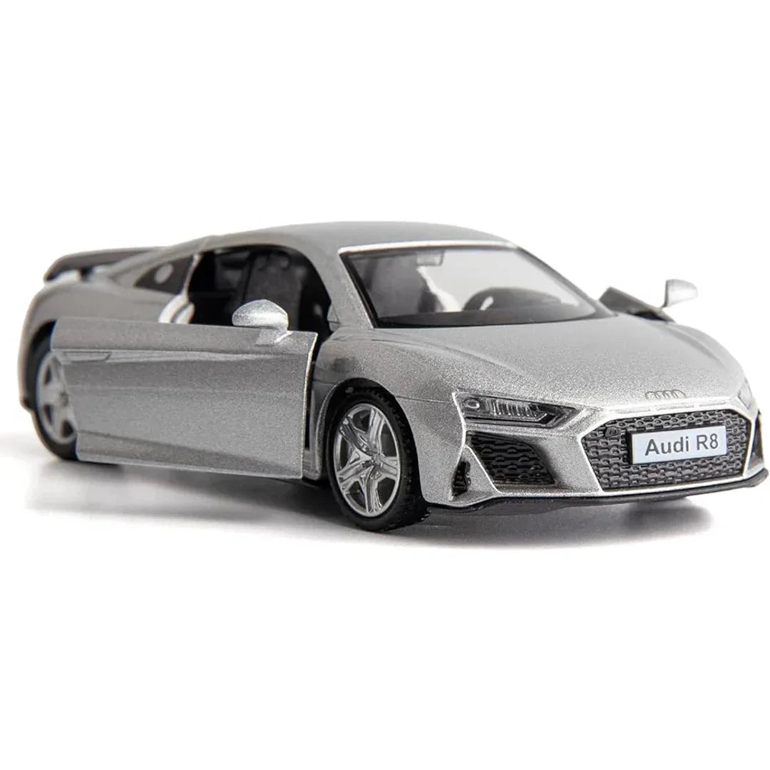 RMZ City 1:36 Audi R8 Coupe Diecast Model Car – Opening Doors, Metal Body, Collectible Sports Car