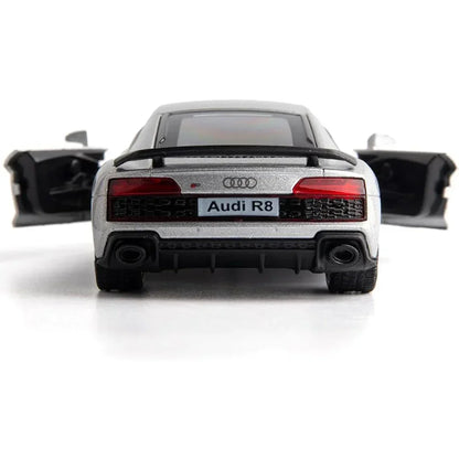 RMZ City 1:36 Audi R8 Coupe Diecast Model Car – Opening Doors, Metal Body, Collectible Sports Car