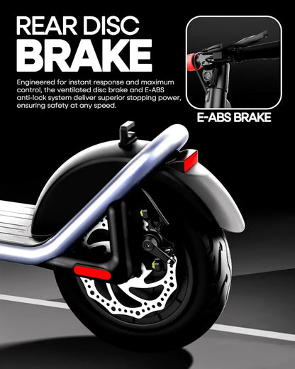 UBOARD X Pro Electric Scooter – 25Km Range, Fast Charging, Foldable E-Ride with LED Display & Dual Brakes (Black) - Jaiman Toys