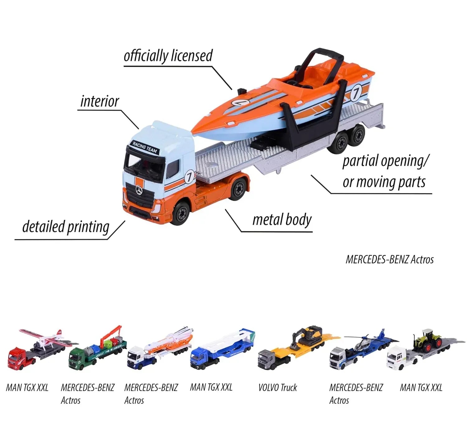 Majorette Transporter Trucks Single Pack – Multicolor Die-Cast Vehicle Set - Jaiman Toys