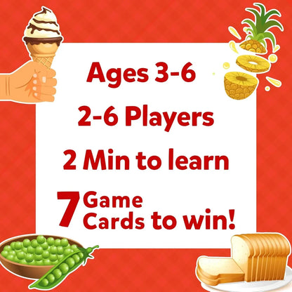 Skillmatics Card Game - Guess in 10 Junior Food We Eat for Kids, Boys, Girls, and Families Who Love Board Games and Educational Toys, Travel Friendly, Gifts for Ages 3, 4, 5, 6 - Jaiman Toys