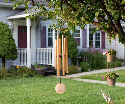 KallaG Wind Chimes 42 Inch Rose Gold – Premium Outdoor Tuned Aluminum Wind Chime for Garden & Balcony Decor