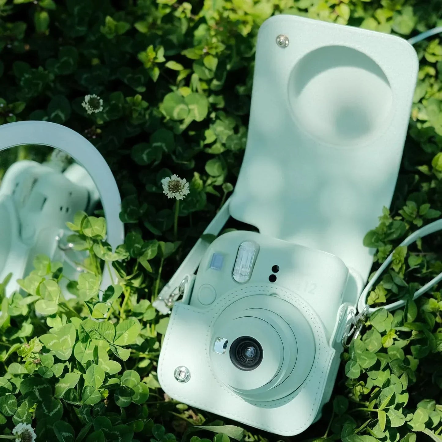 Pop & Snap in Style – Mini 12 Camera Case with Strap (Perfect Fit for Instax Mini 12) - Mint Green - Jaiman Toys