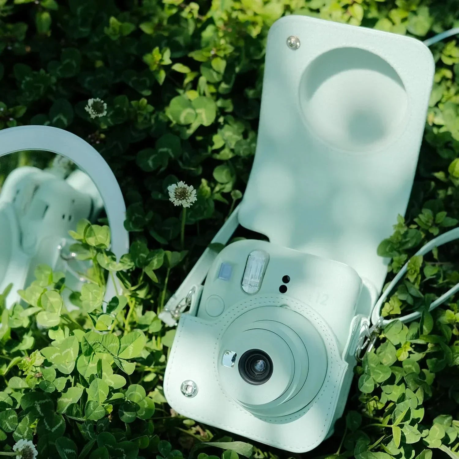 Pop & Snap in Style – Mini 12 Camera Case with Strap (Perfect Fit for Instax Mini 12) - Mint Green - Jaiman Toys