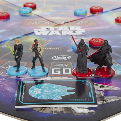 Monopoly Star Wars Edition – Hasbro Gaming | Galactic Property Trading Board Game | Episode VII & Legacy Tokens