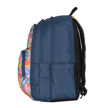 Arctic Fox School Bags Color Splash Castel rock 34 Liters School Backpack for Boys and Girls