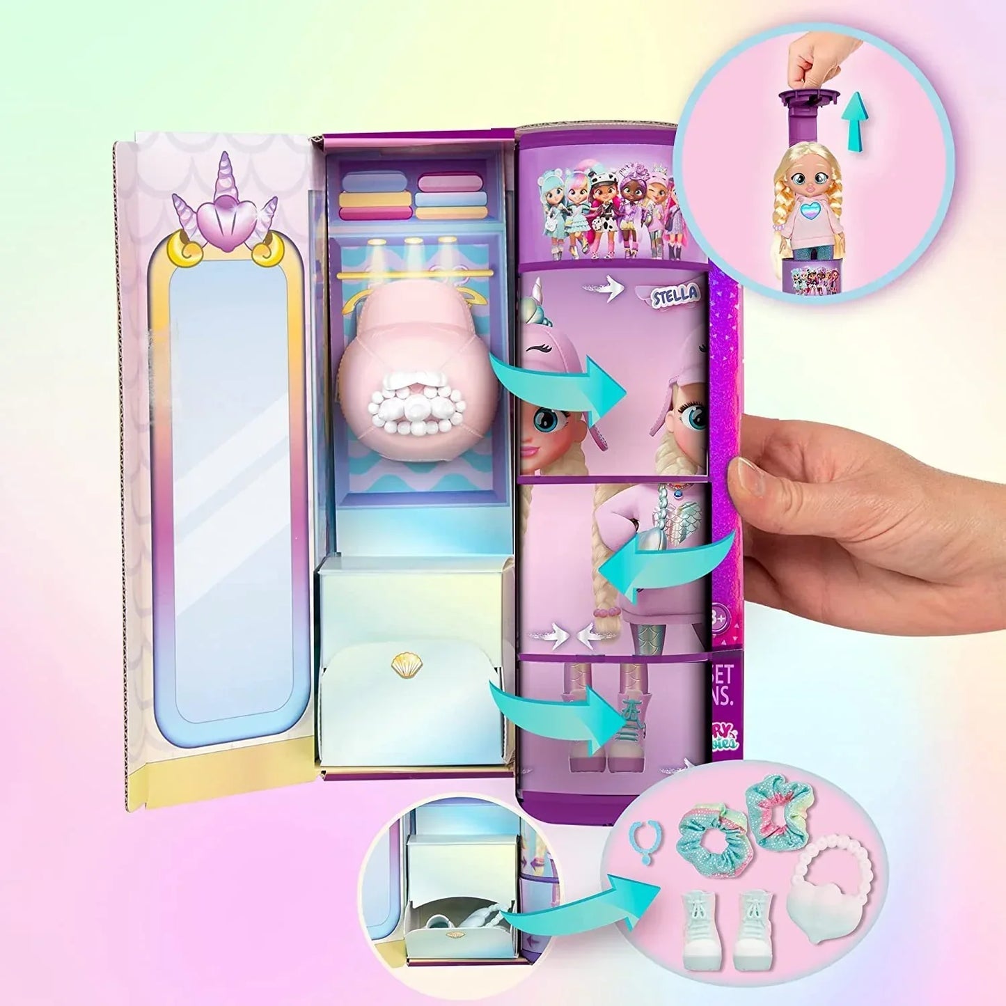 Cry Babies BFF Stella Fashion Doll with Surprises Including Outfit and Accessories for Fashion Toy - Jaiman Toys