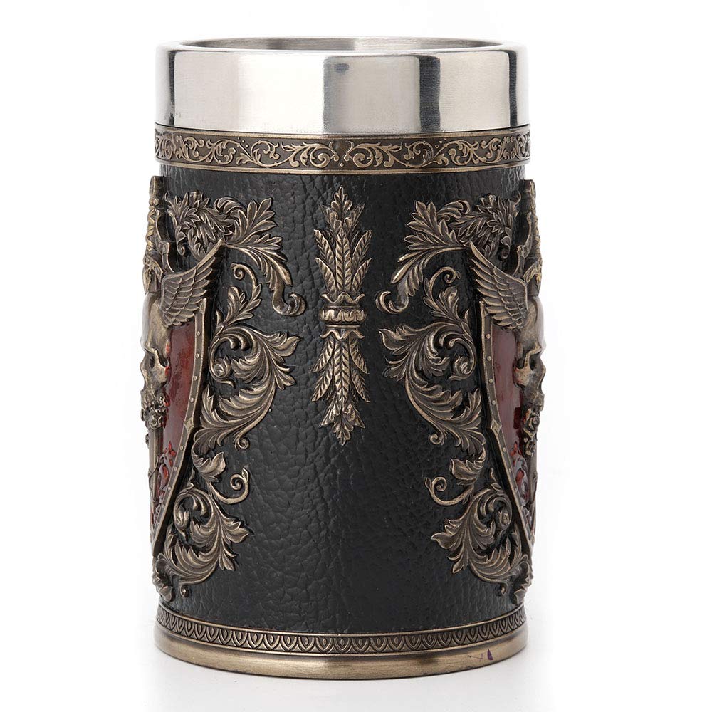 Gothic Skull Tankard Mug | 15.5 cm Medieval Fantasy Collectible Beer Mug