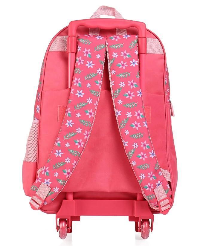 STRIDERS Barbie 18-Inch Trolley School Bag for Kids 9+ Durable Rolling Backpack for Girls Pink Cartoon School Bag - Jaiman Toys