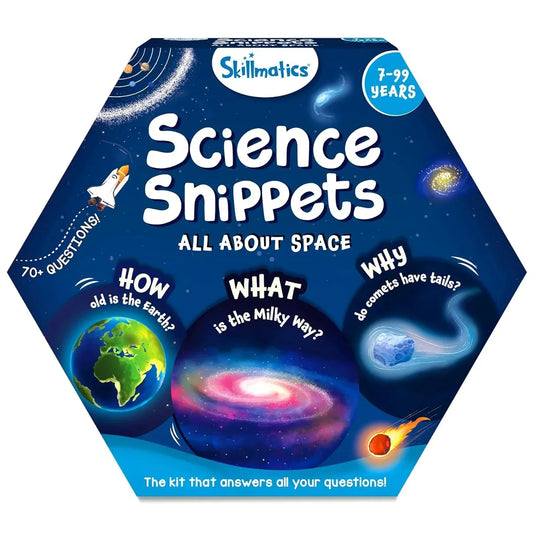 Skillmatics Flash Cards - Science Snippets Space, Learning Resources & Educational Toys for Boys & Girls, Gifts for Ages 7, 8, 9 & Up, 70+ Cards - Jaiman Toys