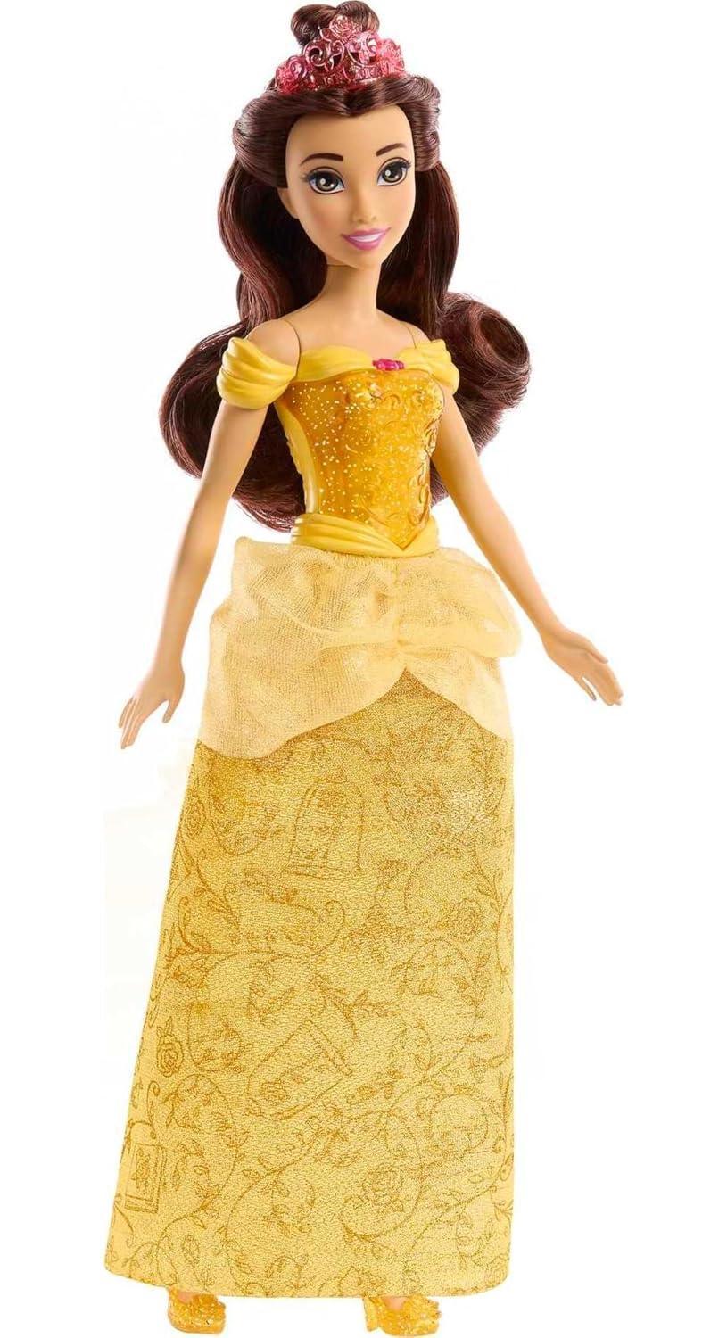Mattel Disney Princess Dolls, Belle Posable Fashion Doll with Sparkling Clothing and Accessories, Disney Movie Toys - Jaiman Toys