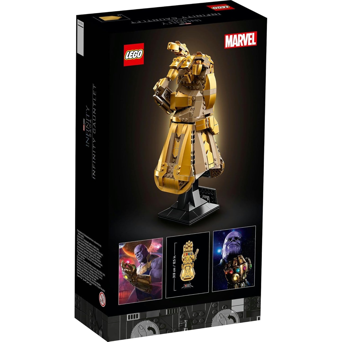 LEGO 76191 Marvel Infinity Gauntlet Building Set for Adults – Thanos Infinity Stones Collectible Display Model (590 Pieces)