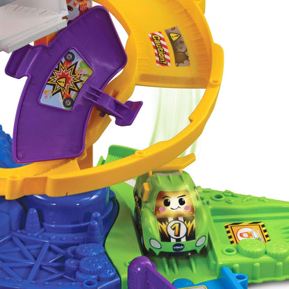 VTech Go! Go! Smart Wheels Ultimate Corkscrew Tower | Interactive Race Track Playset with Corkscrew Spiral, SmartPoint Vehicle & Educational Toy for Toddlers