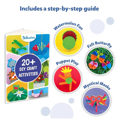 Skillmatics Ultimate Art & Craft Kit – 2000+ Pieces, Multicolor DIY Set for Kids 6-13 - Jaiman Toys