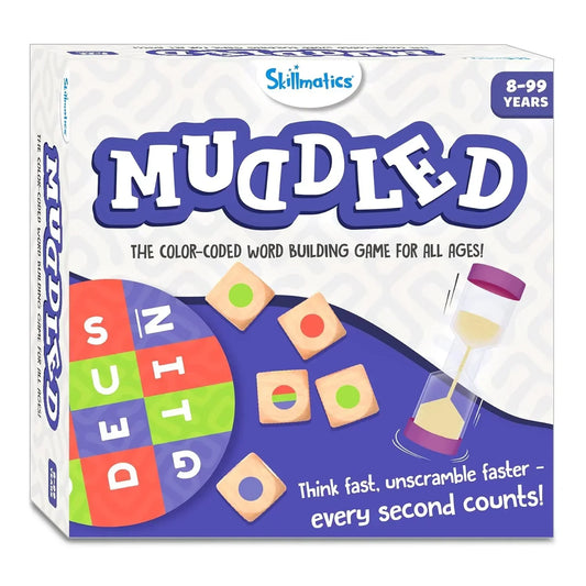 Skillmatics Word Building Game - Muddled, Fast-Paced Word Building Game, Fun for Kids & Families, Gifts for Boys & Girls Ages 8, 9, 10, & Up - Jaiman Toys