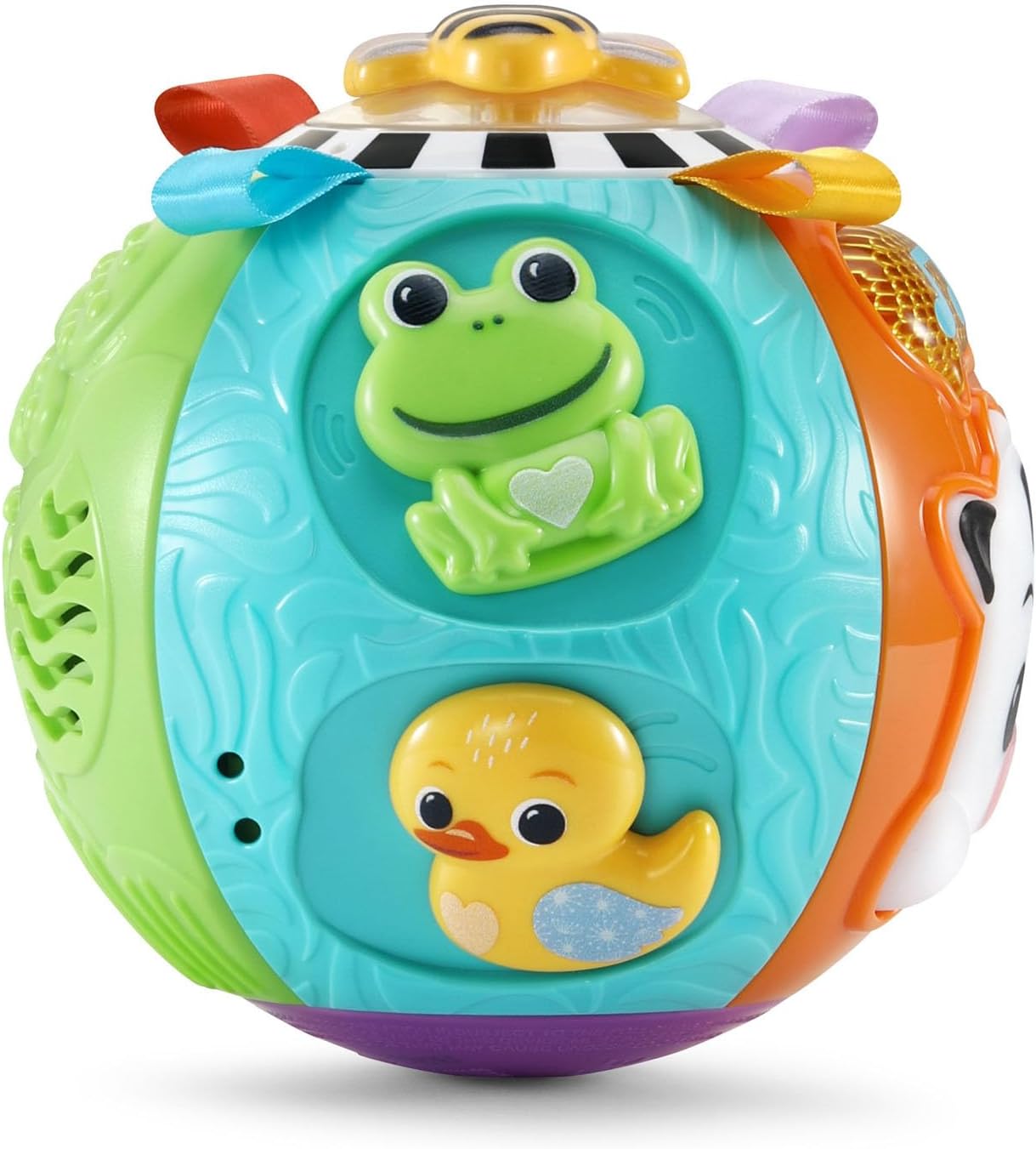 VTech Baby On-the-Moove Activity Ball Interactive Sensory Learning Toy for Babies & Toddlers | Orange