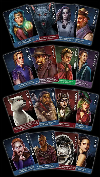 Ultimate WEREWOLF Deluxe Edition - Night Party Card Game (5-75 Players, Age 13+) - Jaiman Toys