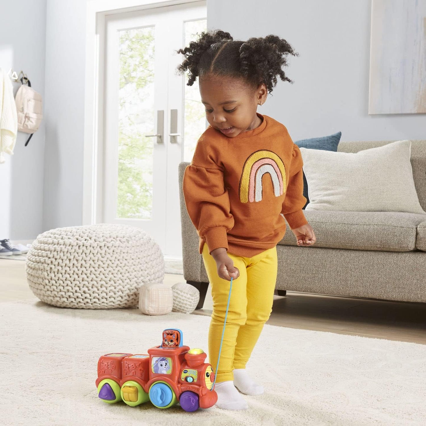 VTech Pop and Sing Animal Train | Interactive Musical Pull-Along Train with Pop-Up Animals, Lights, Sounds & Early Learning Fun