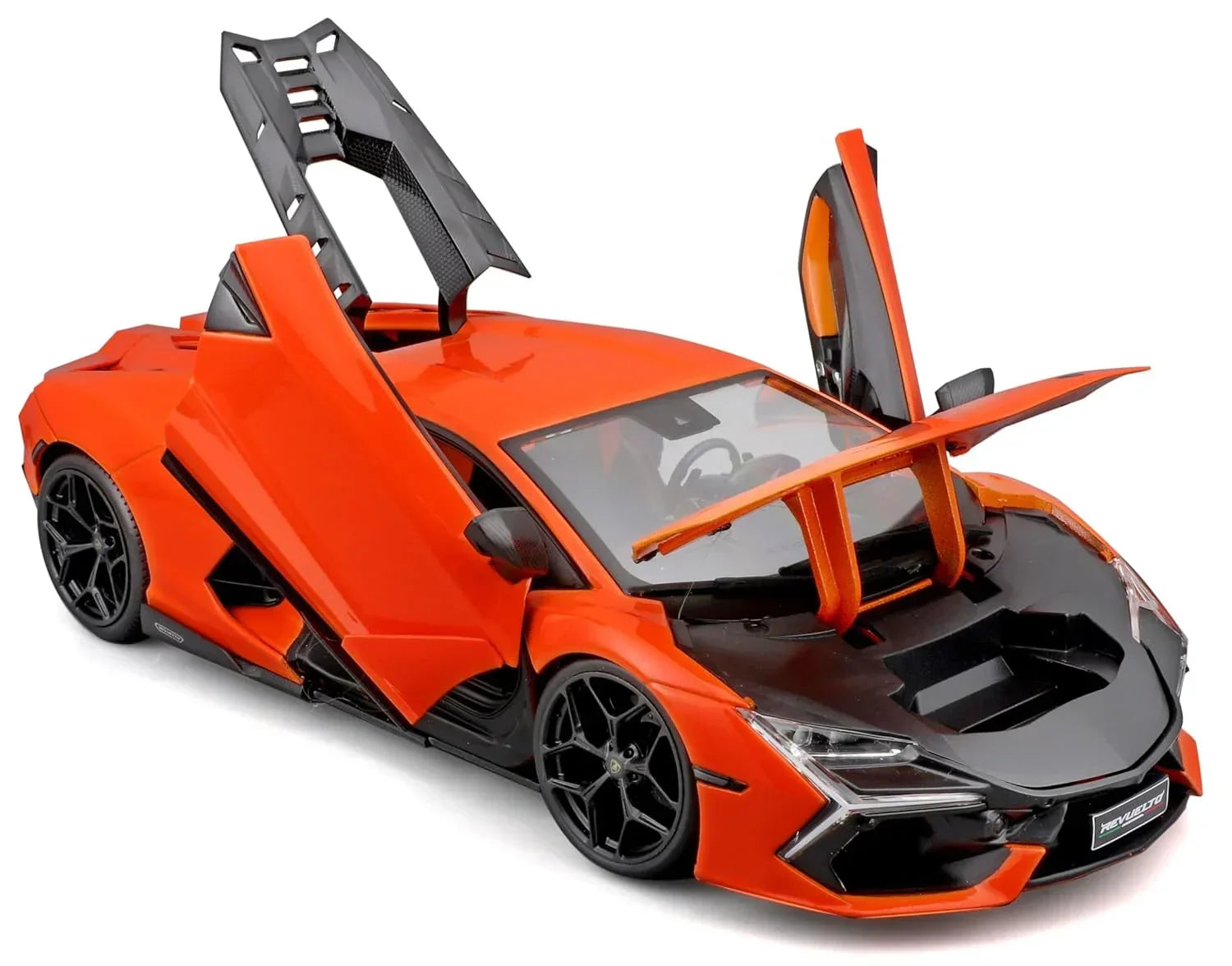 Maisto - 1/18 Scale Model Compatible with Lamborghini Revuelto Hybrid 2023 (Orange) Sports Car Collectible Miniature - Jaiman Toys