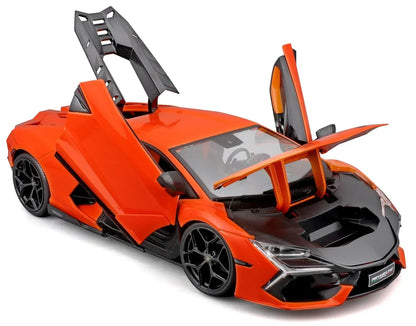 Maisto - 1/18 Scale Model Compatible with Lamborghini Revuelto Hybrid 2023 (Orange) Sports Car Collectible Miniature - Jaiman Toys