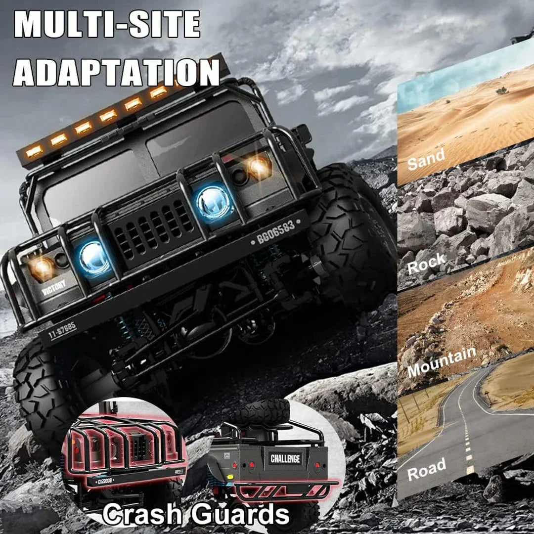 JJRC Q121 H1 HURTLE 1:12 Scale 4WD RC Crawler – Full Proportional Control Off-Road Truck (Grey)