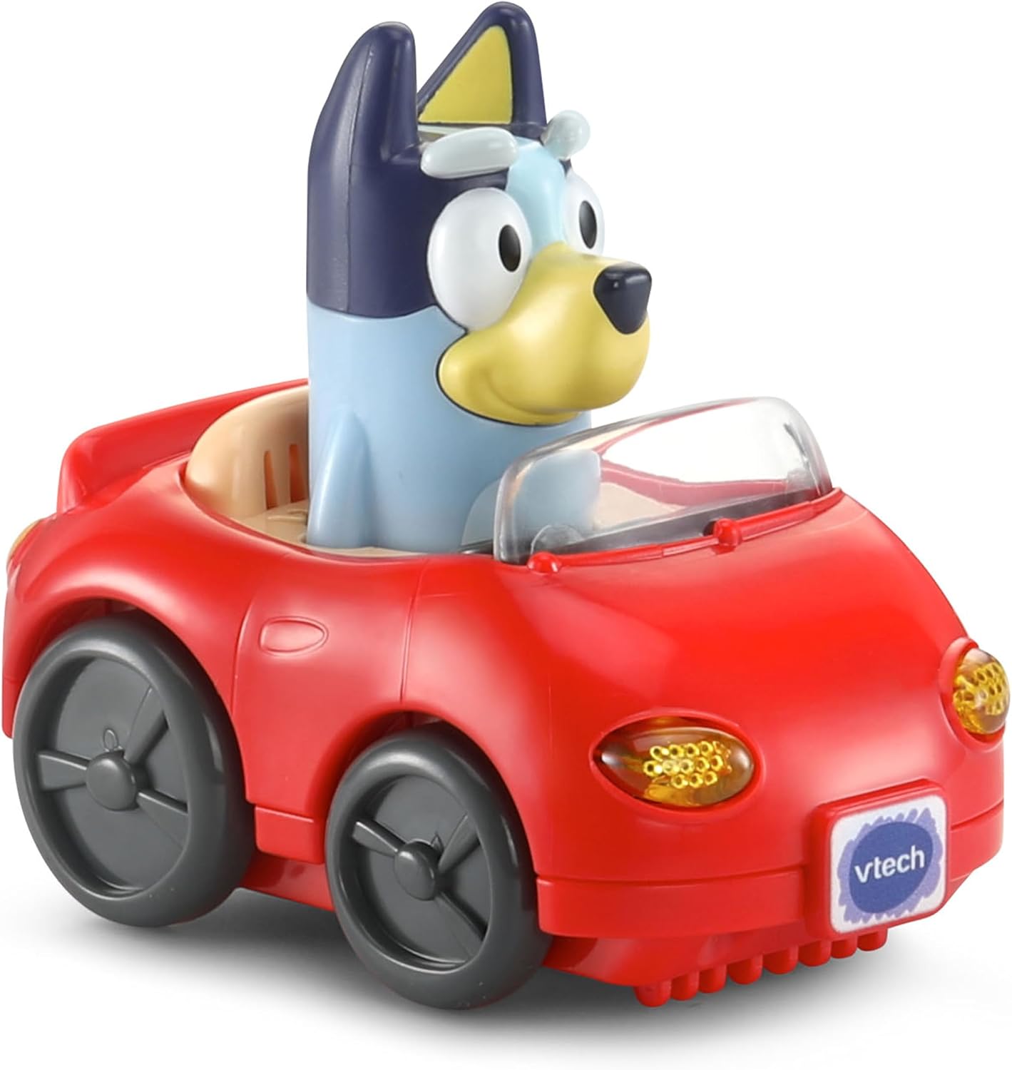 VTech Bluey Escape Convertible | Interactive Push-Along Toy Car with Bluey Figure, Sounds, Music & Pretend Play for Toddlers
