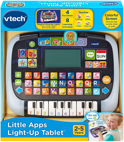 VTech Little Apps Light-Up Tablet | Interactive Educational Learning Tablet with Light-Up Screen, Piano Keys, ABC, Numbers, Music & Games for Kids