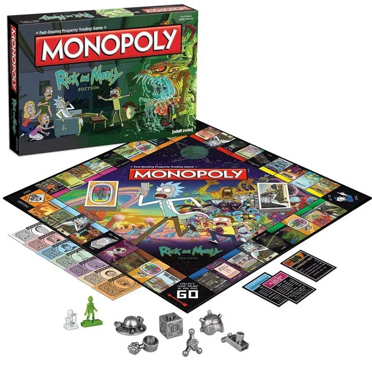 Monopoly: Rick and Morty Edition – Enter the Multiverse and Outwit Your Rivals! - Jaiman Toys