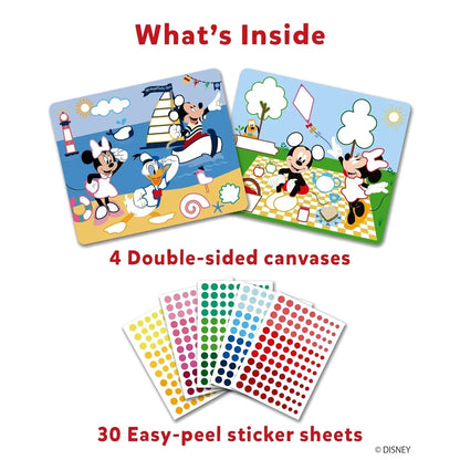 Skillmatics Art Activity-Dot It Mickey and Friends, Mess-Free Sticker Art for Kids, Craft Kits, DIY Activity, Gifts for Boys & Girls Ages 3, 4, 5, 6, 7, Travel Toys for Toddlers, Paper, Multicolor - Jaiman Toys