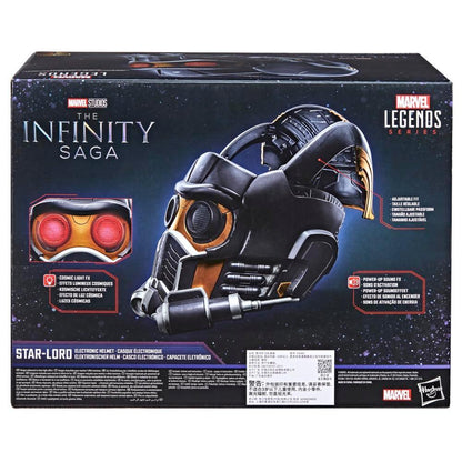 Hasbro Marvel Legends Star-Lord Electronic Helmet 1:1 Scale | Guardians of the Galaxy | Light & Sound