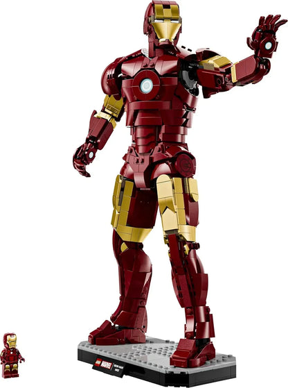 LEGO 76344 Marvel Iron Man Mark 3 – Collectors’ Edition Posable Figure Building Set for Adults