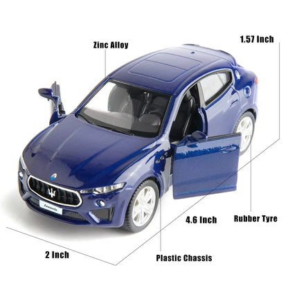 RMZ City 1:36 Maserati Levante GTS Diecast Alloy Car Model – Openable Doors | Pull Back & Go | 2 Color Variants
