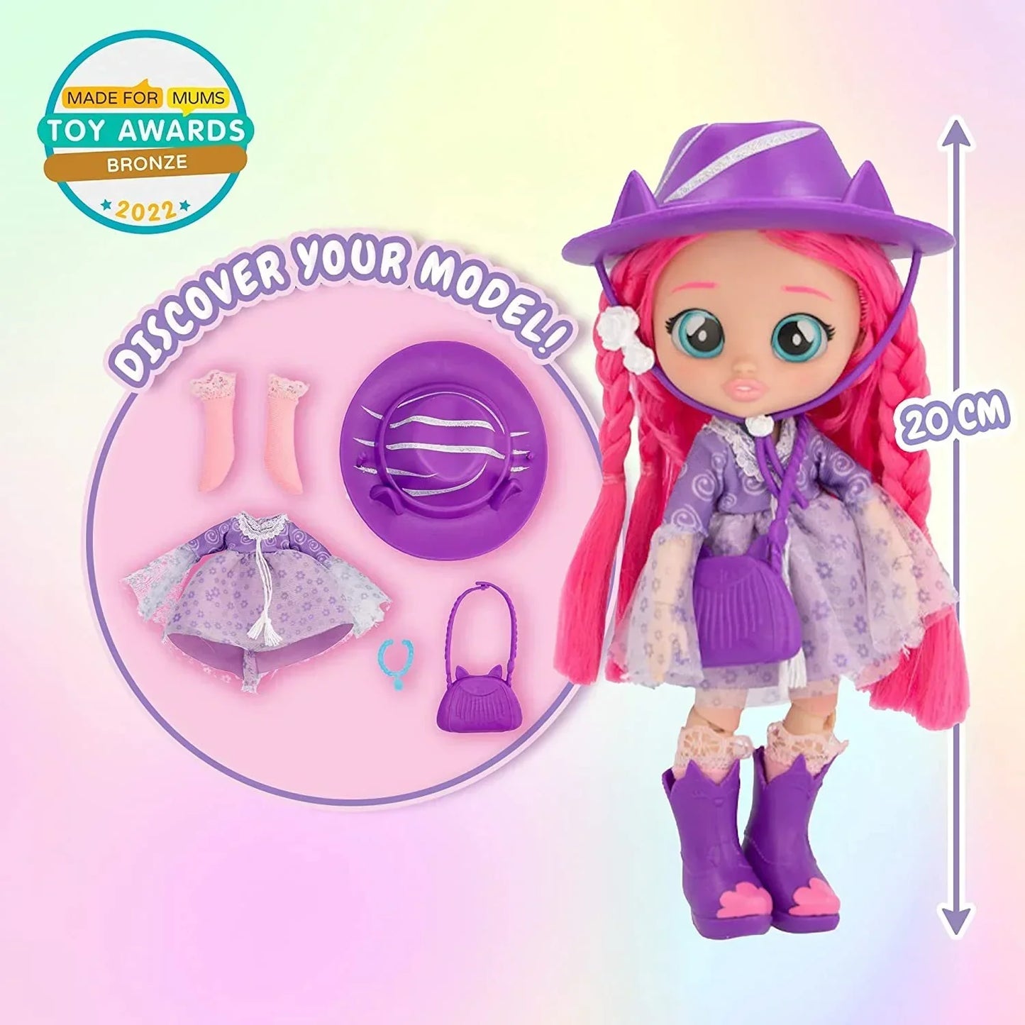 Cry Babies BFF Katie Fashion Doll with Surprises Including Outfit and Accessories for Fashion Toy - Jaiman Toys
