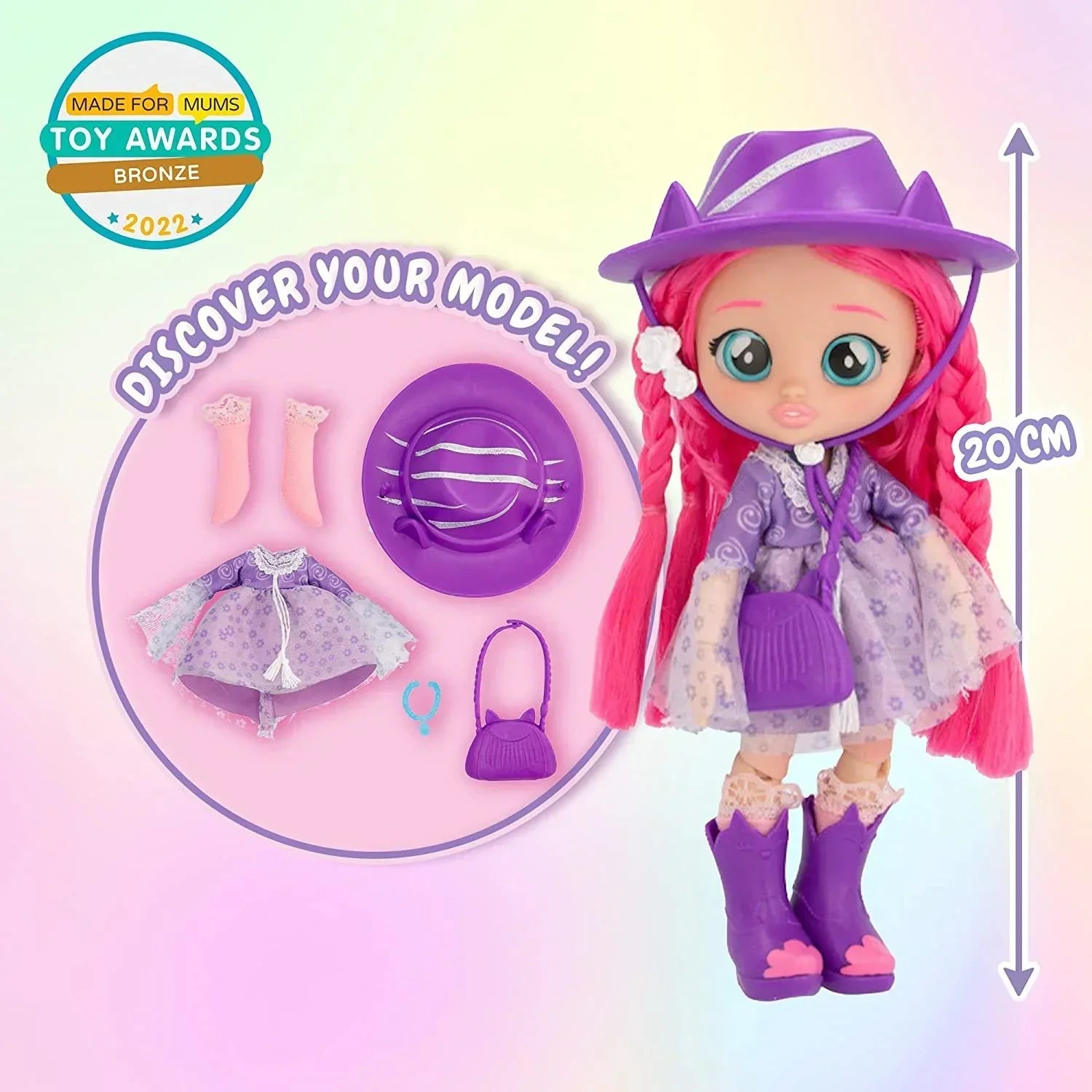 Cry Babies BFF Katie Fashion Doll with Surprises Including Outfit and Accessories for Fashion Toy - Jaiman Toys
