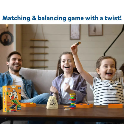 Skillmatics Board Game - 2 The Top, Matching & Balancing Game With A Twist, Match Colors & Shapes, Fun Family Friendly Game, For Kid - Jaiman Toys