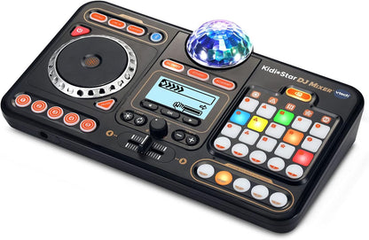 VTech Kidi Star DJ Mixer | Kids DJ Mixing Console with Bluetooth, DJ Turntable, Recording Studio, Sound Effects, Party Lights & Music Games | Interactive Music Toy