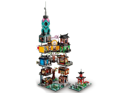 Lego NINJAGO City Gardens 71741 Building Kit; Ninja House Playset Featuring 19 Minifigures, New 2021 (5,685 Pieces), Multicolor