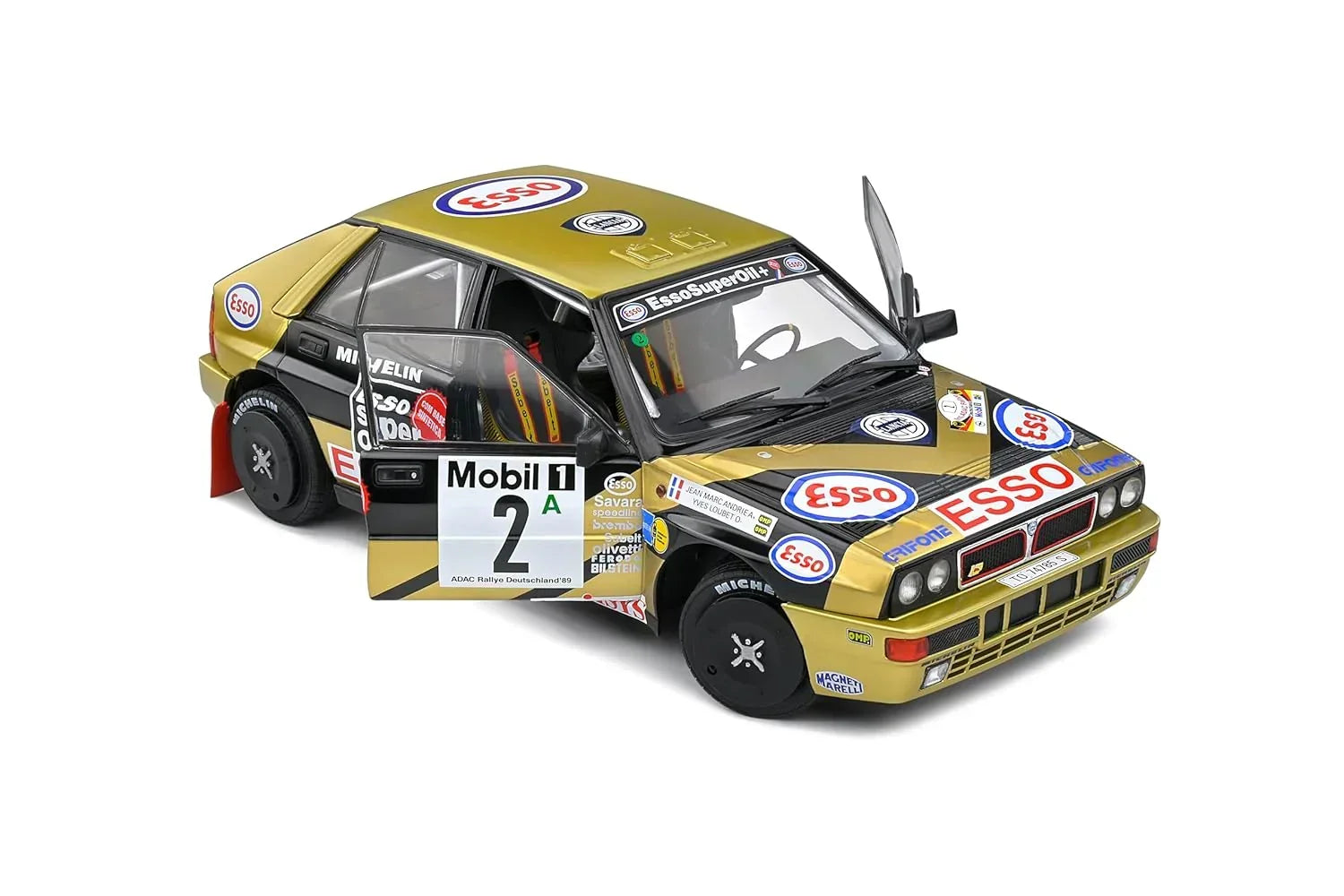 Lancia Delta HF Integrale 1:18 – ADAC Rally 1989 Black Edition - Jaiman Toys