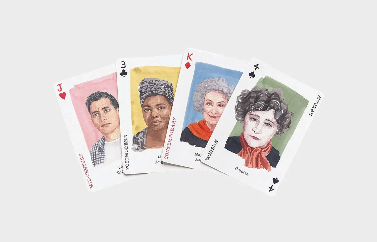 Laurence King Genius Writers Playing Cards – Educational & Fun Literary Deck - Jaiman Toys