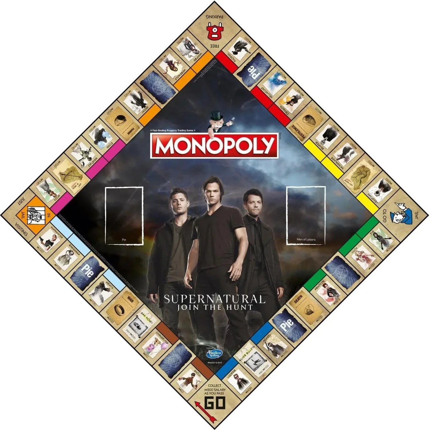 Supernatural Monopoly – Join the Winchester Brothers Sam and Dean in a Battle Against the Supernatural! - Jaiman Toys